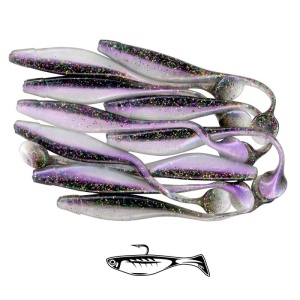 Shad Fast Strike Huky Kuky, Arborella Ghost, 11.5cm, 4.3g, 10buc/plic - Img 2