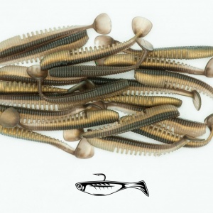 Shad Fast Strike Takeda Shad, Natural Ayu 01, 5cm, 1g, 20buc/plic - Img 2