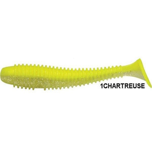 Shad Ribbed Swing Chartreuse Ghost 9.5cm, 7buc/plic Rapture - Img 1
