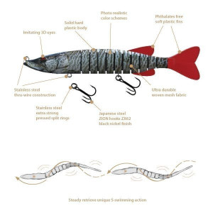 Vobler Swimpike Tiger Musky 18cm / 26g Biwaa - Img 2