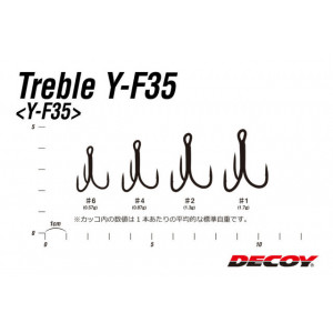 Ancora Decoy Y-F35 Long Shank Microbarb