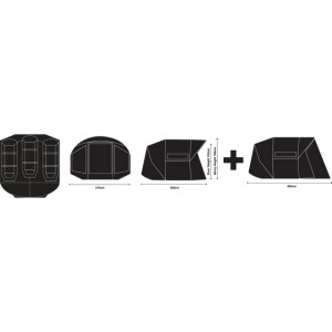 Cort Prologic Bivvy Fulcrum Session + Overwrap, 315x350/400x180cm - Img 4