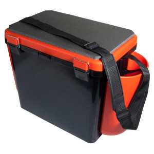 Cutie Pescuit Iarna 1 compartiment Orange 19L Helios