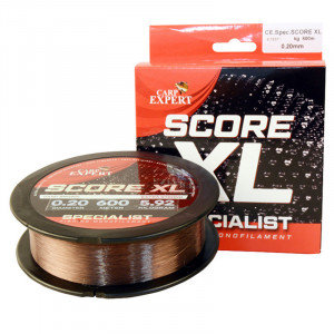 Fir Monofilament Carp Expert Specialist Score XL, Dark Brown, 600m
