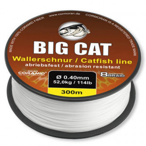 Fir pentru somn Big Cat 8XBRAID alb 0,50mm / 68kg / 300m Cormoran