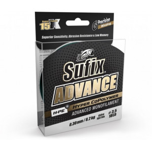 Fir Sufix Advance HMPE Hyper CoPolymer, clear, 300m