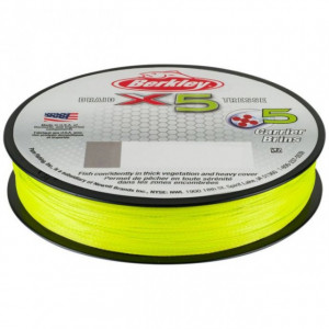 Fir textil Berkley X5 Fluro, verde, 150m