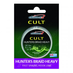 Fir Textil Climax Cult Huntersbraid Heavy Sinking Hooklink Weed Green, 20m - Img 5