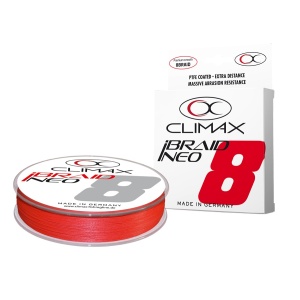 Fir Textil Climax iBraid Neo X8, Fluo Red, 135m