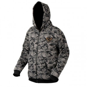 Hanorac Black Camo Zip Savage Gear