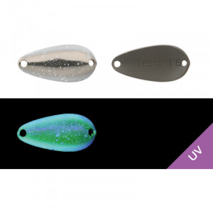 Lingurita Oscilanta Jackall Tearo , culoare Yazy Silver White UV, 2.2cm, 1.9g - Img 2