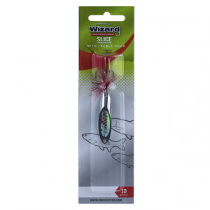 Lingurita oscilanta Wizard Slice Spoon, argint-rosu - Img 1