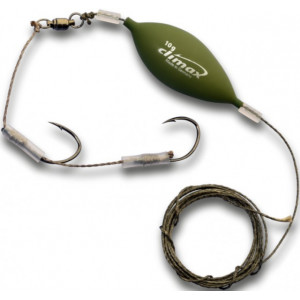 Montura Somn Climax Cult Gudgeon Rig, 2 x Carlige Nr. 5/0, 0.92mm/80kg, 180cm