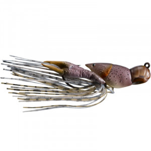 Naluca Livetarget Hollow Crawfish Jig, culoare Grey-Brown, 4cm, 11g - Img 1