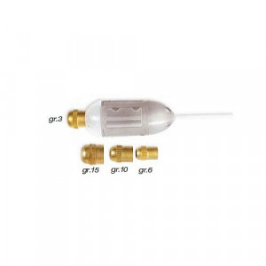 Plumb feeder cilindric cu lest ajustabil, 3-15g