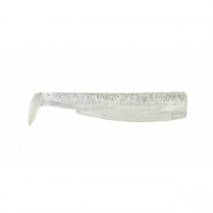 Shad Black Minnow Alb Glitter, 16cm, 3buc/plic Fiiish - Img 2