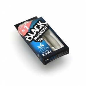 Shad Black Minnow Kaki, 7cm, 4buc/plic Fiiish