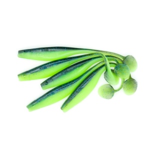 Shad Fast Strike Huky Kuky, Chartreuse Blue Back, 13.5cm, 8.4g, 5buc/blister - Img 2