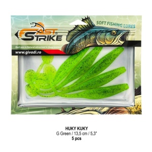 Shad Fast Strike Huky Kuky, G Green, 13.5cm, 8.4g, 5buc/blister - Img 2