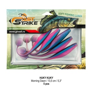 Shad Fast Strike Huky Kuky, Morning Dawn, 13.5cm, 8.4g, 5buc/blister - Img 3