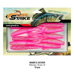 Shad Fast Strike Mama's Jocker, Pink Ice, 10cm, 10buc/blister - Img 2