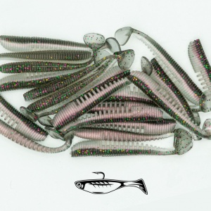 Shad Fast Strike Takeda Shad, Natural Power 25, 5cm, 1g, 20buc/plic - Img 3