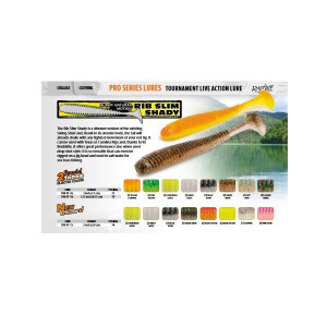 Shad RIB Slim Shady Chartreuse Ghost 5cm, 14buc/plic Rapture - Img 7