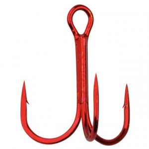 Ancore Gamakatsu 13N Treble, Red, 10buc/plic