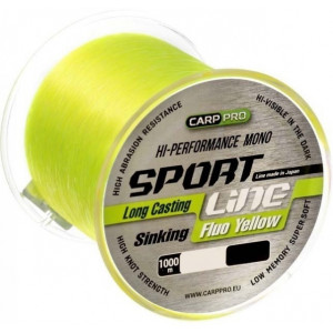 Fir Carp Pro Sport Line, galben-fluo, 1000m