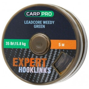 Fir Leadcore Carp Pro Coated Hooklink, verde, 5m