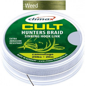 Fir Textil Climax Cult Huntersbraid Sinking Hooklink Weed Green, 20m - Img 7