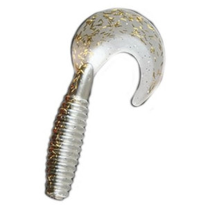 Grub Vibra Tail Golden Glitter 7cm/ 3.5g/ 10 buc/ plic Nomura