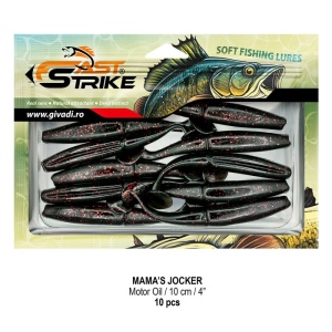 Shad Fast Strike Mama's Jocker, Motor Oil, 10cm, 10buc/blister - Img 2