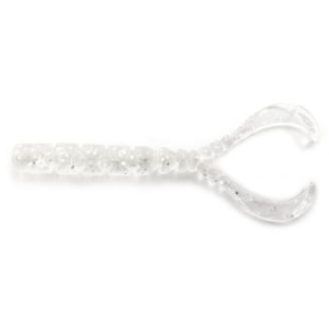 Twister Mustad Aji Chiki, Clear Silver Glitter, 4.3cm, 13buc/plic