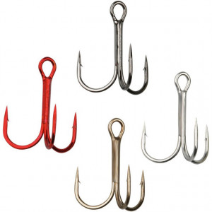 Ancore Gamakatsu 13N Treble, Red, 25buc