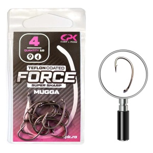 Carlige CPK Force Teflon Coated Mugga, 10buc/plic