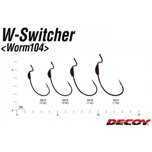 Carlige Offset Decoy S-Switcher Worm 104