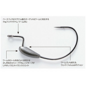 Carlige Offset Decoy Worm 126 Magnum Lestat