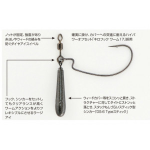 Carlige Offset Decoy Worm 217 Zero-Dan Lestat