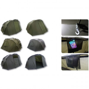 Cort Prologic Bivvy + Foaie de Cort Overwrap, 2 persoane, 365x380x180cm - Img 3
