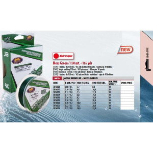 Fir Japan Braid X4 150m Verde LineaEffe - Img 2