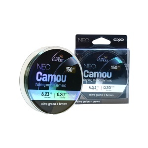 Fir Monofilament Carp Expert Neo Camou Olive Green + Brown, 150 m