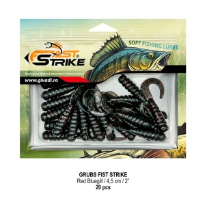 Grub Fast Strike, Red Bluegill, 4.5cm, 1.1g, 20buc/blister - Img 2