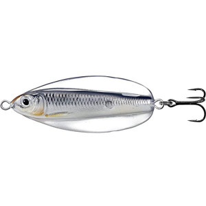 Lingurita oscilanta Livetarget Erratic Shiner, culoare Silver-Black, 5cm, 7g