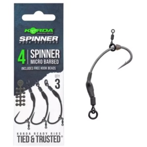 Montura Korda Spinner Hook Sections, 3buc/plic