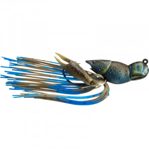 Naluca Livetarget Hollow Crawfish Jig, culoare Mud-Blue, 4cm, 11g