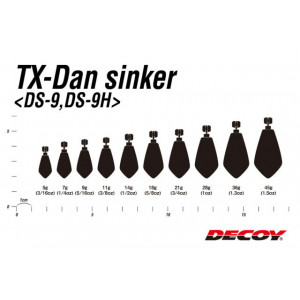 Plumbi Decoy Ds-9H Tx-Dan Sinker Heavy