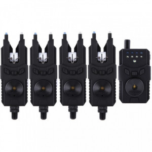 Set 4 avertizoare cu statie Prologic SMX Custom Black WTS Blue
