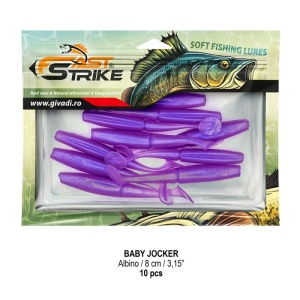 Shad Fast Strike Baby Jocker, Albino, 8cm, 10buc/blister - Img 2
