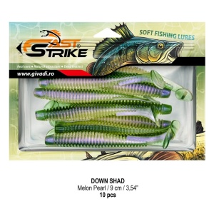 Shad Fast Strike Down Shad 9cm, 10cm/plic, Melon Pearl - Img 2